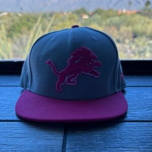 New Era Detroit Lions Pink Breast Cancer Cap